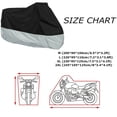 thumbnail image 2 of Motorcycle Cover Waterproof Heavy Duty for Outside Snow Rain Storage M-2XL,L, 2 of 11