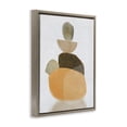 thumbnail image 4 of Stupell Industries Stacked Rocks Neutral Tones Abstract Painting Brown Floater Framed Canvas Art Print Wall Art, 25 x 31, 4 of 10