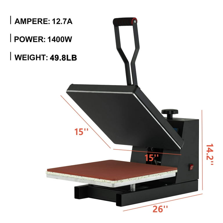 Goujxcy Heat Press 24x32 - Heat Press Machine for T Shirts, Digital  Industrial Sublimation Printer Press Heat Transfer Machine for Mouse Pad,  Meal Mat, Pillow Cover - Yahoo Shopping