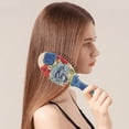 thumbnail image 3 of Hair Brush Pioneer Colorful Floral Cushion Base Hair Brushes Touch Paddle Oval Hairbrush, 3 of 7