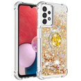 thumbnail image 2 of Funda para Samsung Galaxy A13 4G con Brillo Líquido Flotante, Purpurina, Parachoques y Anillo Giratorio Soporte, 2 of 5