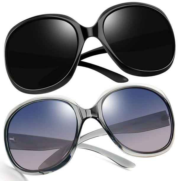 Gafas de sol Joopin Oversized Polarized para mujer negro+gris