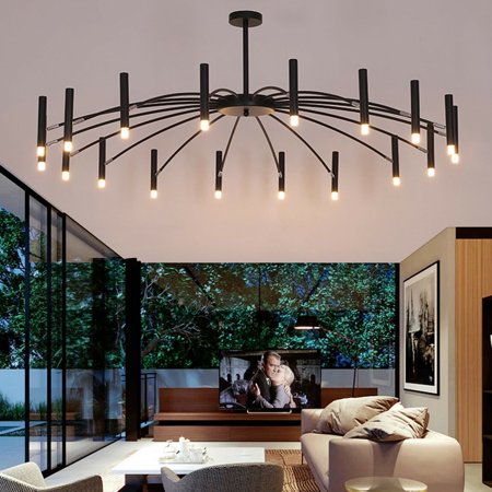 

Wuzstar Modern Black Branch Chandelier 8-Light Pendant Ceiling Light Fixture for Bedroom Living Room