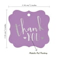 thumbnail image 7 of Inkdotpot Real Silver Foil Bracket Shape Paper Hang Tags Thank You Bridal Shower-Baby Shower-Retirement-Wedding-Birthday Favor Tags Pack Of 100, 7 of 7