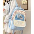 thumbnail image 3 of LHSHID Kawaii Backpack for Girls Teen Middle School College Daypack for Travel Casual Bookbag with Cute Pendant (Yellow), 3 of 6