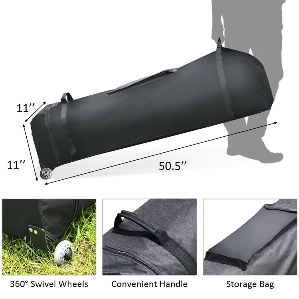 Aimee Lii 10 x 10 Feet Pop-up Gazebo with 5 Removable Zippered Sidewalls and Extended Awning, Backyard Canopy Gazebo, Gray Aimee Lii 10 x 10 Feet Pop-up Gazebo with 5 Removable Zippered Sidewalls and Extended Awning, Backyard Canopy Gazebo, Gray
