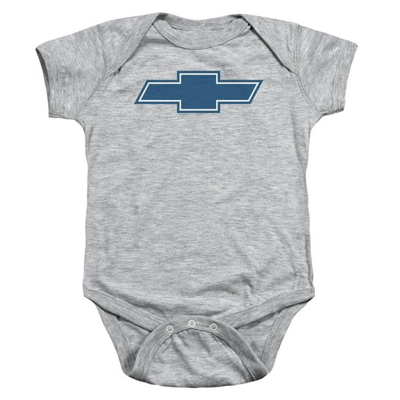 Chevrolet Simple Vintage Bowtie Infant Snapsuit Athletic Heather