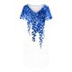 thumbnail image 4 of Vestido Corto de Verano Moda Gradiente Corto de Manga en V Cuello Vestido Casual, Poliéster Ligero de Verano, Lavado de Manos, 4 of 7