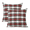 A-Red, variant on Pack of 2 Christmas Plaid Decorative Throw Pillow Covers Scottish Tartan Cushion Case for Farmhouse Home Holiday Decor Green, 18x18 Inches