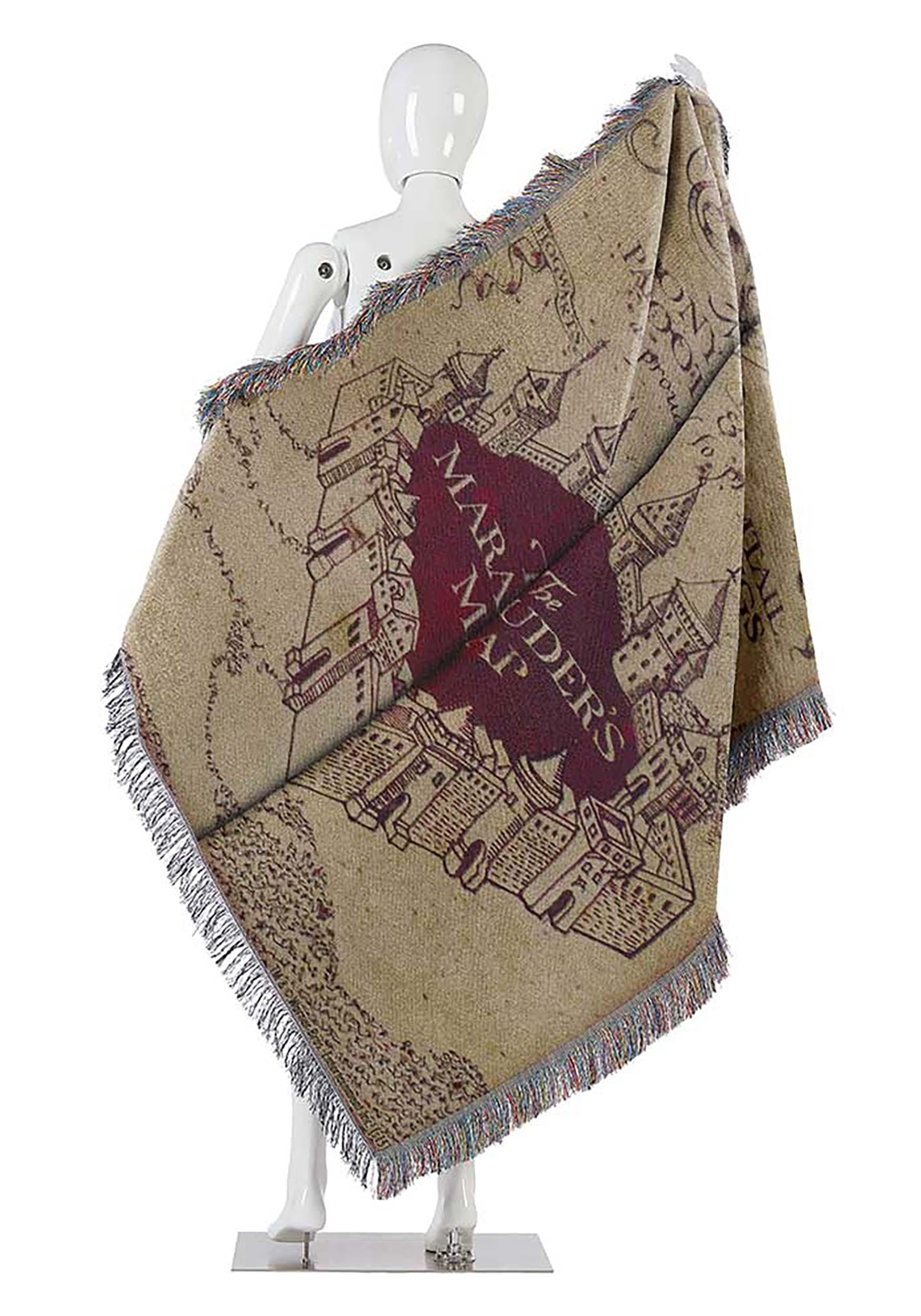 Harry Potter "Marauders Map" Woven Tapestry Throw Blanket