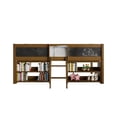 thumbnail image 3 of Castle Place  Modern Twin Loft Bed with Storage Rack, Walnut, 3 of 12