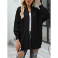 thumbnail image 1 of Charmo Cardigan en Tricot à devant Ouvert pour Femmes, Coupe Ample, Manches Longues, Manteau, 1 of 5