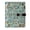 Intricate Pastel Blue Pattern, variant on Leather Notebook with Pen Holder Writing Notepad Includes 100 Pages Lined Journal Elegant Shapes with Flowers