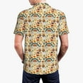 thumbnail image 6 of Wukai 70s Hippie Style Men’s Polo Shirts,Quick-Dry Athletic Shirt,Classic Fit Shirts-Large, 6 of 8