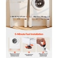 thumbnail image 5 of VEVOR Laundry Pedestal, 12 in Height, Washer and Dryer Pedestals with 1200 lbs Weight Load Capacity, 18.7-31 in Adjustable, Non-Slip Feet, Heavy-duty Steel Washing Machine Stand Universal Fit, White, 5 of 9