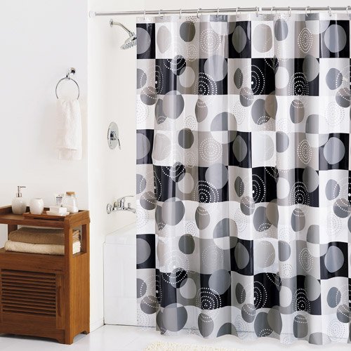 Mainstays Shadow Dots Geometric PEVA Shower Curtain or Liner Walmart