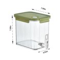 thumbnail image 3 of Apmemiss Clearance 3.5L Large Capacity Plastic Beverage Dispenser, Beverage Dispenser With Faucet Ice Lemonade Juice Container With Lid, Fruit Teapot Lemonade Milk Bucket Drink Back To School, 3 of 9