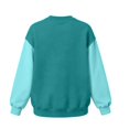 thumbnail image 4 of qafoshin Color Block Crew Neck Sweatshirt for Men, Fashion Classic Regular Fit Soft Raglan Long Sleeve Casual Pullover Tops, 4 of 5