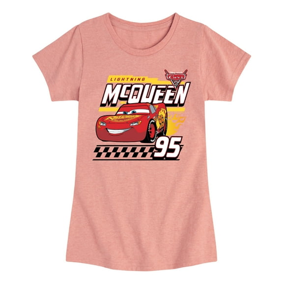 Disney's Cars - Lightning McQueen 95 - Toddler And Youth Girls Short Sleeve Graphic T-Shirt