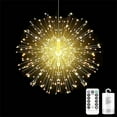thumbnail image 1 of Outdoor Chandelier Lights Battery Operated  Outdoor Fireworks 1 Pack 120 LED 8 Mode Waterproof Firework Fairy String Hanging Umbrella Lights  for Garden Outside Party Christmas (Warm Whit, 1 of 7