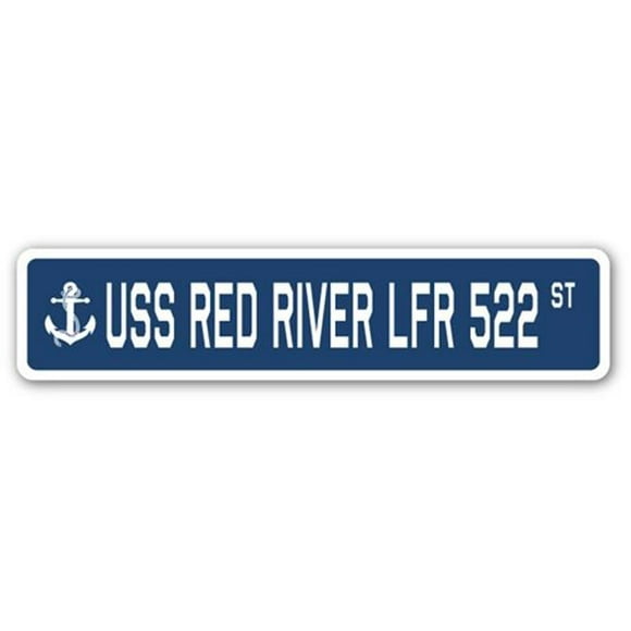 SignMission SSN-Red River Lfr 522 4 x 18 Po A-16 Panneau de Signalisation - USS Red River Lfr 522