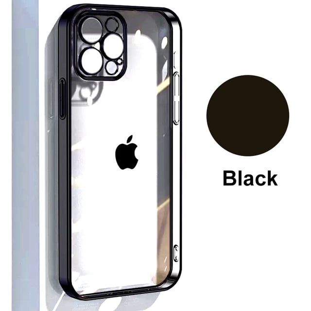Carcasa Transparente Original Para Apple Silicona Cases, Galvanoplastia De Borde Recto Para Funda Iphone, 11, 12, 13, 14, Pro, Max, Mini, 6, 6s, 7, 8, Plus, Xr, Xs Max, X, Xs, Lujo Fundas