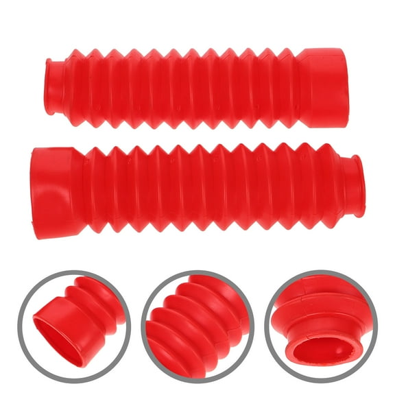 FRCOLOR 1 Pair Motorcycle Front Fork Gaiters Boots Shock Cushion Absorber Rubber Suspension Cover Gaiters Air Baffle Dusts Guard For Dirt Bike