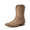 BROWN, variant on Women's Mid-Calf Western Cowboy Boots Embroidered Cowgirl Boots Chunky Low Heel Non-Slip Retro Country Fashion Boots