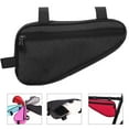 thumbnail image 2 of Bgsha Bicycles Front Tube Bag Bikes Anti-scratched Triangular Pouch Cellphone Portable Saddle Holder Packing Pocket Pink, 2 of 9