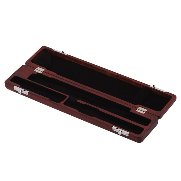SEWCHICS Rosewood Flute Case Box with Protective Fabric Cover for 16 and 17 Hole Flutes
