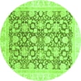 thumbnail image 1 of Ahgly Company Indoor Round Oriental Green Traditional Area Rugs, 5' Round, 1 of 4