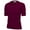 Burgundy, variant on Women's Crewneck 1/2 Sleeve Basic Casual Knit Pullover Sweater MK3664-NAV-M