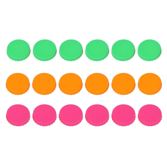 BIMZUC 18‑Pack Silicone Can Lids – Color‑Code, Spill‑Proof, Dust‑Free Covers for 2.13″ Cans – Reusable & Easy to Clean