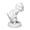 White, variant on KGJQ 3D Printed Funny Duck Statue Cute Duck Wearing Pants Figurine Novelty Collectible Animal Ornaments for Office Desk Shelf Decor