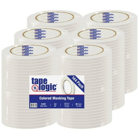 BOX 1/4" x 60 yds. White Tape Logic Masking Tape