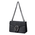 thumbnail image 1 of Bandolera DEEPMEOW con cadena de piel para mujer, color negro, 1 of 5