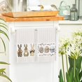 thumbnail image 4 of Stripe Rabbit Bunny Eggs Easter Kitchen Towels Dish Towels, 18x26 Inch Spring Decoration Hand Towels Set of 2, 4 of 5