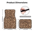 thumbnail image 2 of Crystal Fleece Car Floor Mats Set Of Four - Bottom Injection Molded For Easy Installation To Prevent Interior Contamination Suitable For Most Cars Animal Leopard Pattern (2), 2 of 7