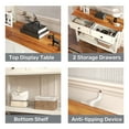 thumbnail image 3 of Farmhouse Style Console Table with 2 Drawer and Bottom Storage Shelf for Entryway, Rustic Side Table with Storage Drawer and Shelf for Living room, Hallway, 3 of 7