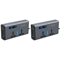 thumbnail image 1 of Convertidor automático 12-24V a CA 220V 4 USB inversor coche QC3.0 enchufe cargador rápido, 1 of 8