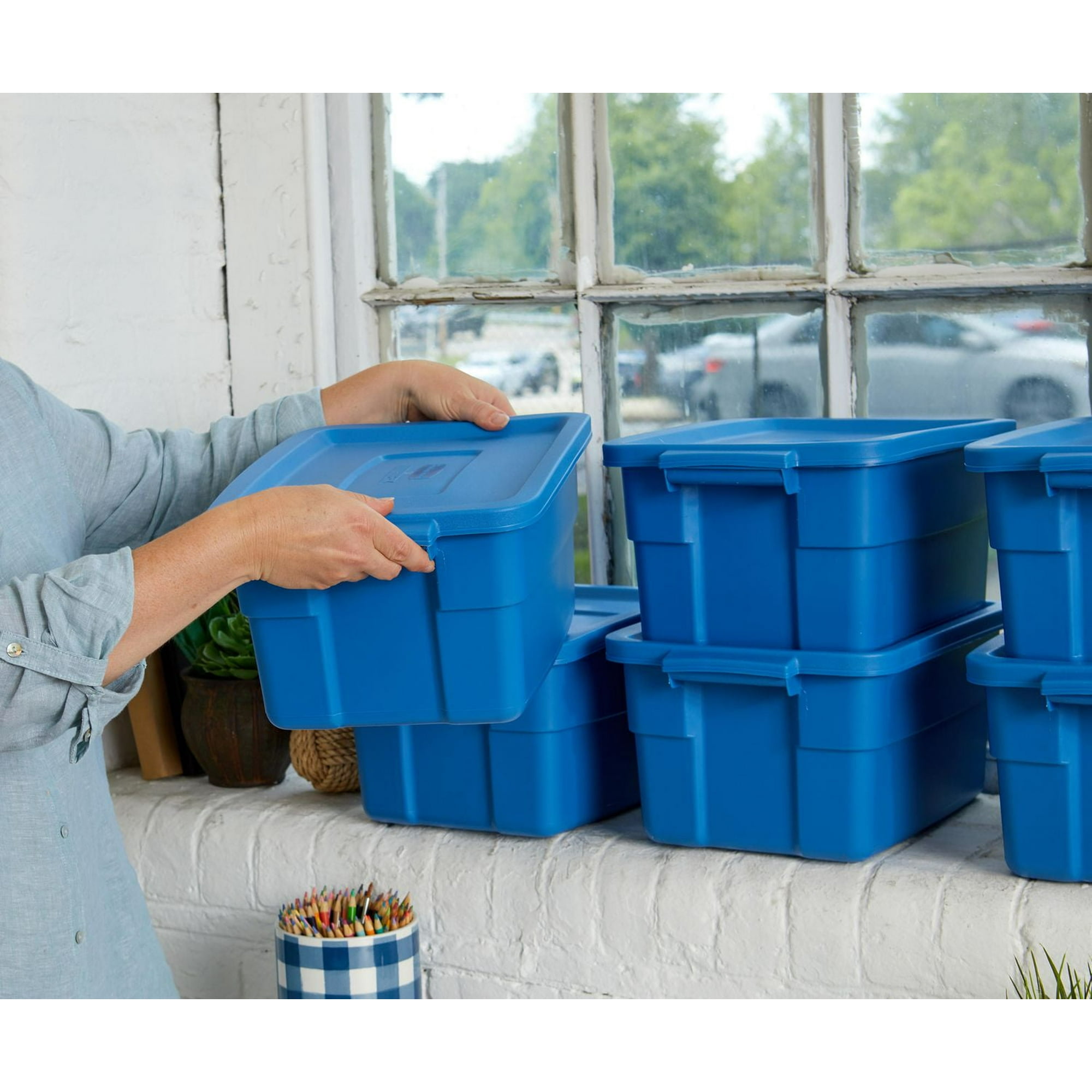 Plastic Storage Roughneck Gallon Tote Rubbermaid Roughneck Heavy