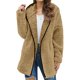 thumbnail image 1 of Pntutb Mujer Otoño e Invierno Casual Temperamento Con Capucha Color Sólido Solapa Felpa Manga Larga Abrigo tops Flash Picks Pntutb Pntutb-4913, 1 of 8