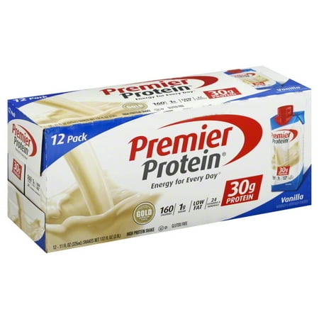 Premier Protein Shake, Vanilla, 30g Protein, 12 (Best After Workout Shake)