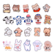 thumbnail image 1 of Juego de 20 broches de acrílico de dibujos animados, lindo pin de insignias de solapa estéticas, 20 estilos de patrón de oveja, perro, conejo, oso, niña, broche para ropa de bricolaje, bolsas, chaquet, 1 of 5