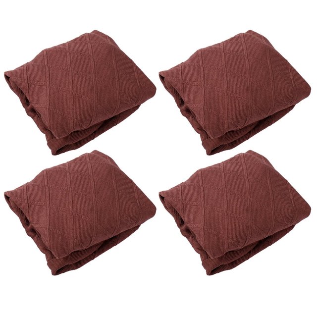 4Pcs Waterproof Chair Seat Cover Seat Slipcover Stretch Jacquard Chair Seat Cushion Protector Cover Removable Wedding Banquet Square Chair Cover for Chair Home Kitchen