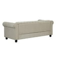thumbnail image 4 of RN Furnishings sofa loveseat chair Linen fabric Living room furniture Set-Beige, 4 of 7
