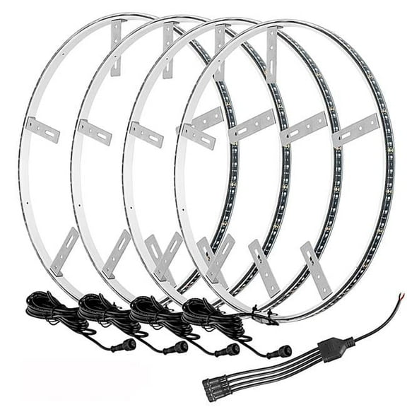 Oracle LED Illuminated Wheel Rings - ColorSHIFT - 15in. - ColorSHIFT No Remote