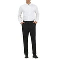 thumbnail image 2 of INSPIRE CHIC Men's Dress Pants Classic Fit Flat Front Solid Color Prom Trousers, 2 of 6