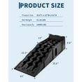 thumbnail image 2 of Wisykoke 2 Pack Low Profile Car Service Ramps, Portable Auto Ramps for Oil Change, Vehicle Maintenance, 8.6" Lift Height, 17° Incline, Anti-Slip Base, Stackable with Handles, 15000lbs GVW Capacity, 2 of 7