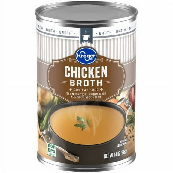 KR 99% Fat Free Chicken Broth 14 oz.